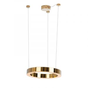 Lampa wisząca Luxury Ring złota 40 cm