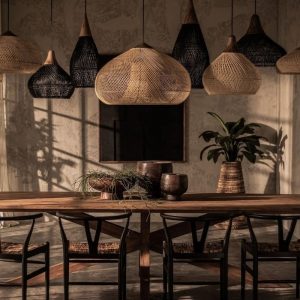 Lampa wisząca Drum 80 cm czarna