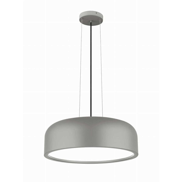 Lampa wisząca PERLOTA 48 cm szara