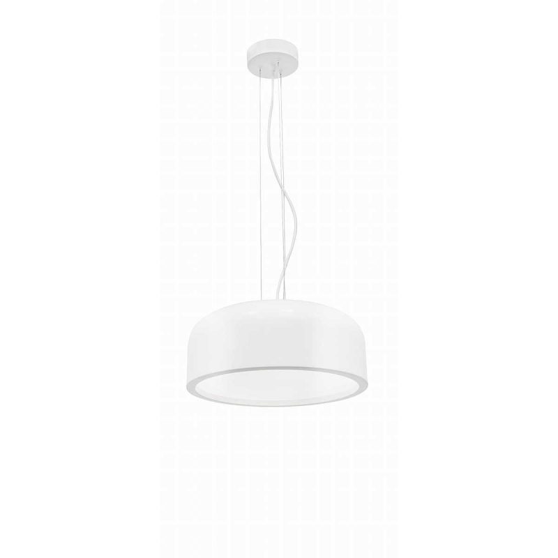 Lampa wisząca PERLOTA 35 cm biała