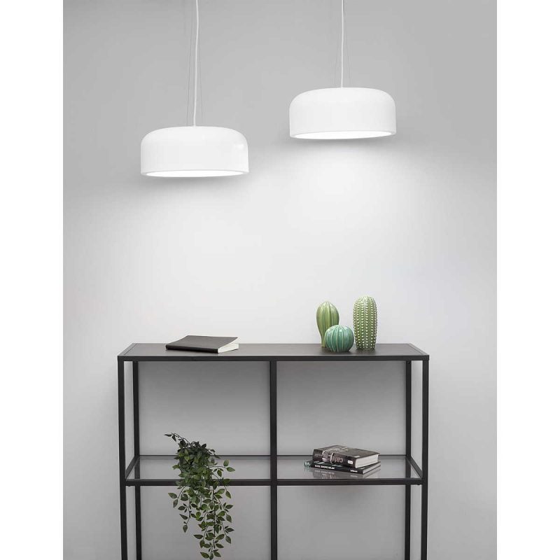 Lampa wisząca PERLOTA 35 cm biała
