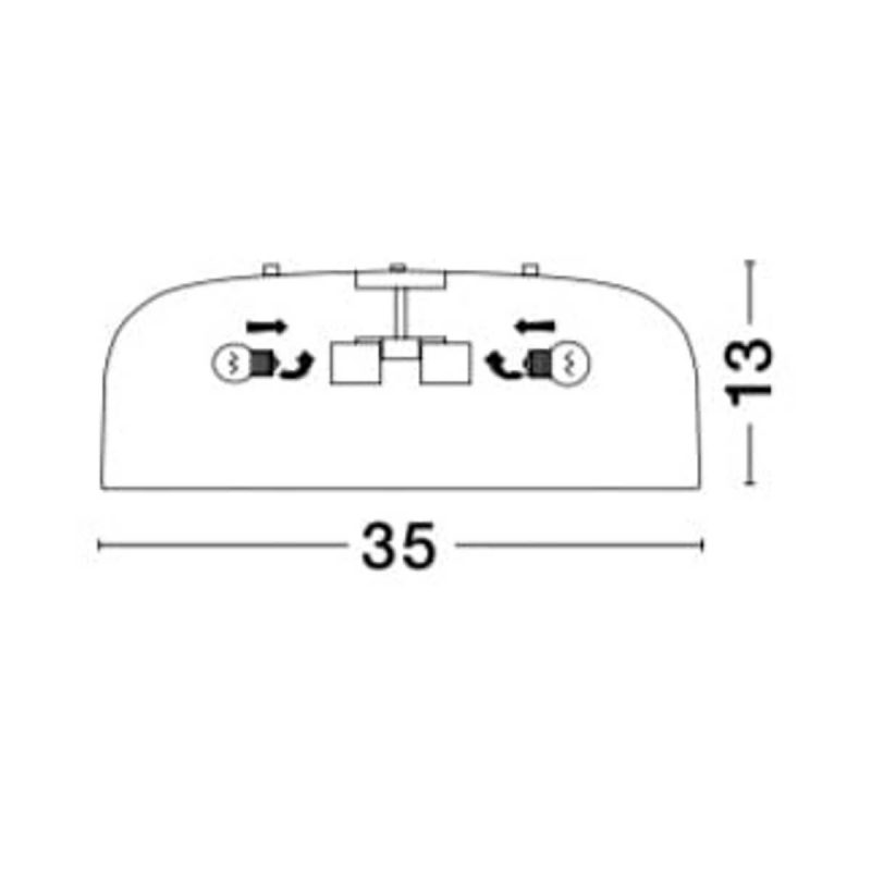 Plafon PERLOTA 35 cm czarny - obrazek 4