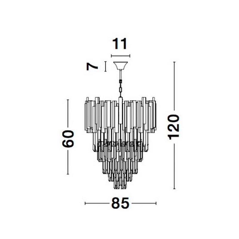 Lampa wisząca Imperial 85 cm - obrazek 4