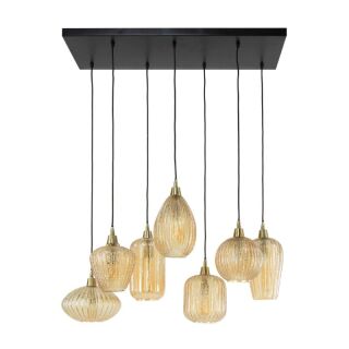 Lampa wisząca 4+3 V-shape pattern mix