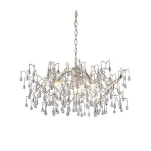 Lampa wisząca Rain srebrna 75 cm