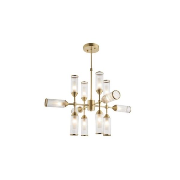 Lampa wisząca Champagne Satin Brass 12 L