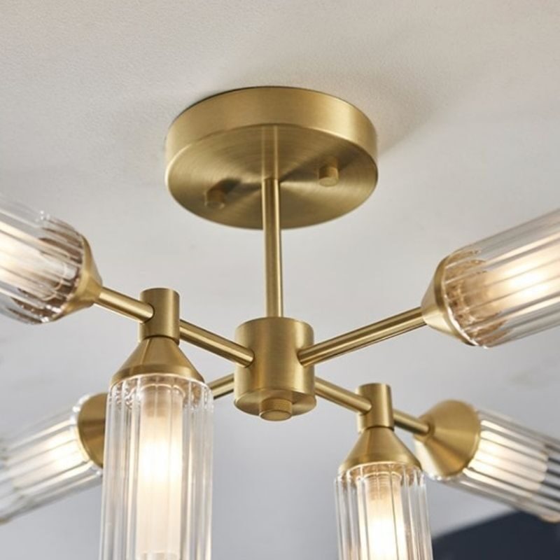 Lampa sufitowa Champagne Satin Brass 6 L