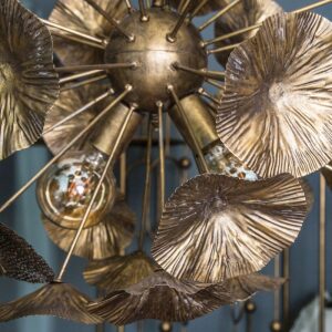 Lampa wisząca Marthe Gold flower ball