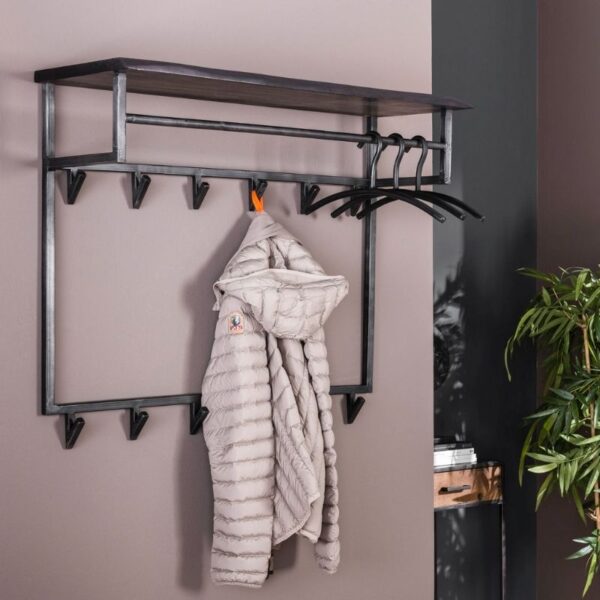 Wieszak ścienny Yucon wysoki 12 haków