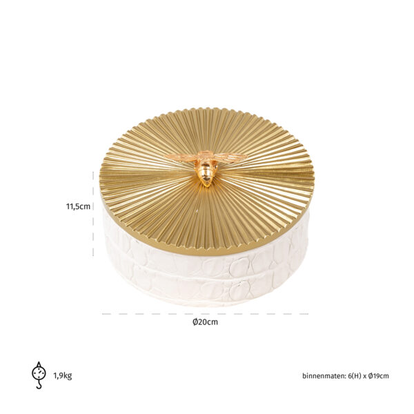 Pudełko Beez białe 20x14 cm