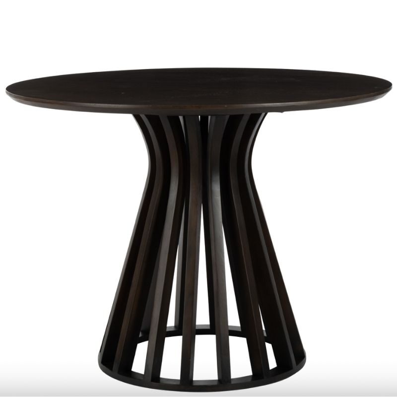 Stół okrągły Connie Mango Wood Dark Brown 110cm