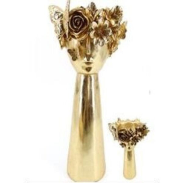 Wazon Vase Flowercrown Gold 41cm