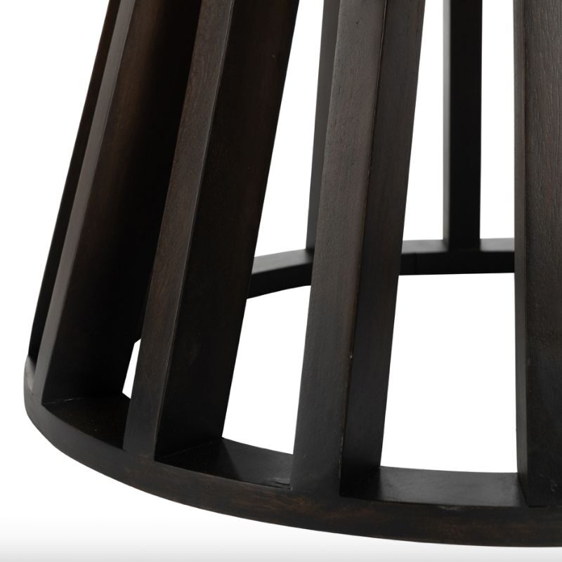 Stół okrągły Connie Mango Wood Dark Brown 110cm