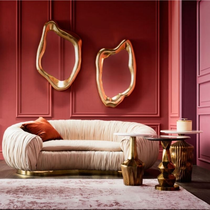 Lustro Hologram Gold 68x117cm