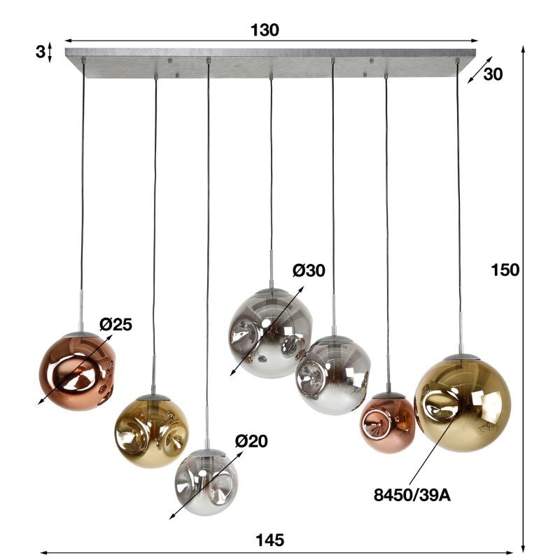 Lampa wisząca 7L Stellar