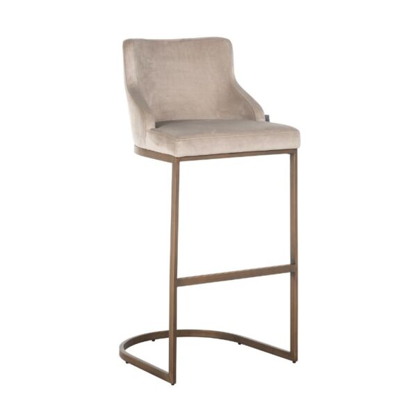 Hoker Bolton beżowy mosiężny