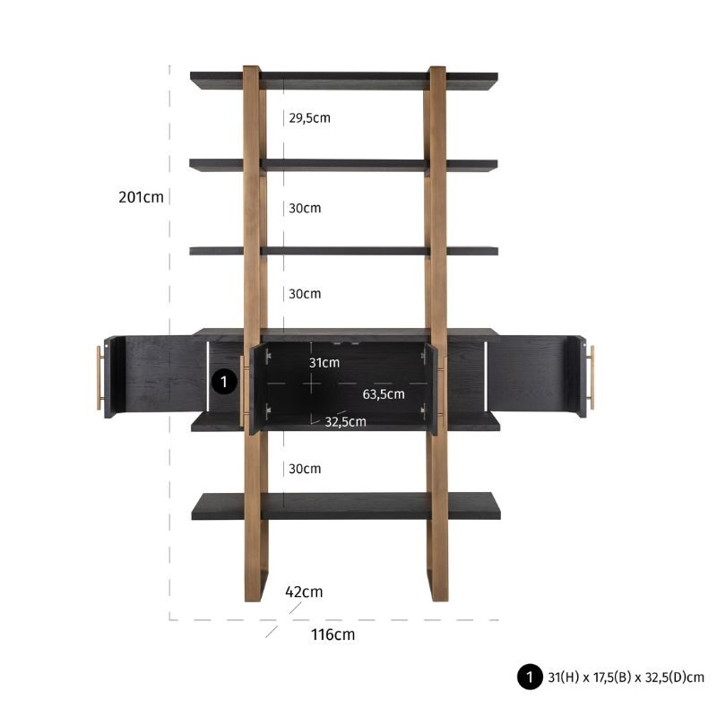 Szafka RTV Cambon 116 cm