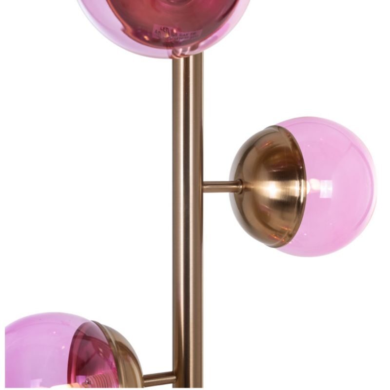 Lampa podłogowa Zola różowa