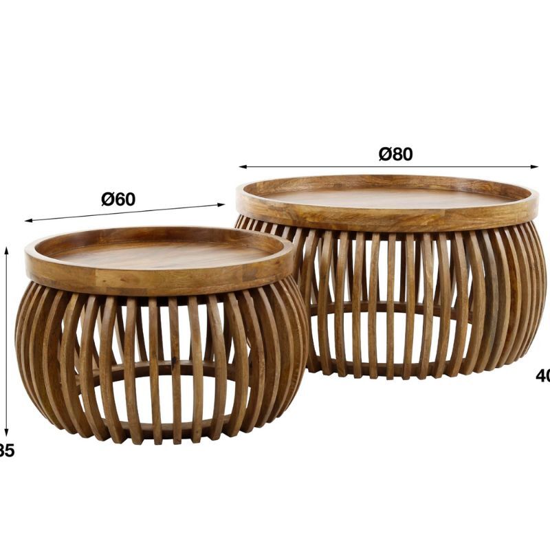 Stolik kawowy Tweak curve 2 szt