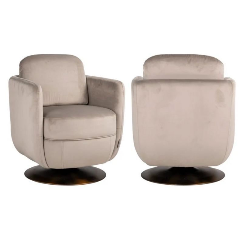 Fotel obrotowy Turner beżowy