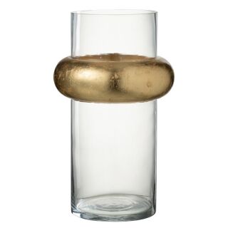 Wazon Cylinder Gold Ring duży XL