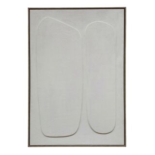 Obraz 3D ART WHITE 80x120h OVAL