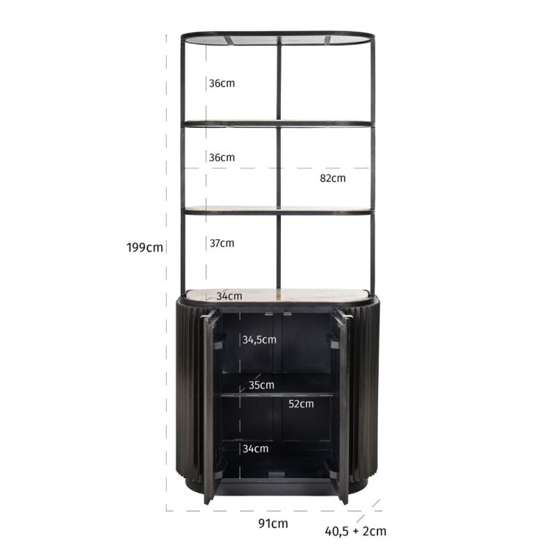 Regał Hampton 90 cm