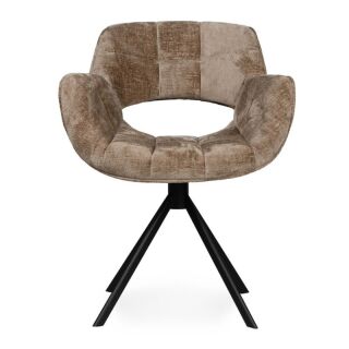 Krzesło Link beżowe z metalowymi nogami