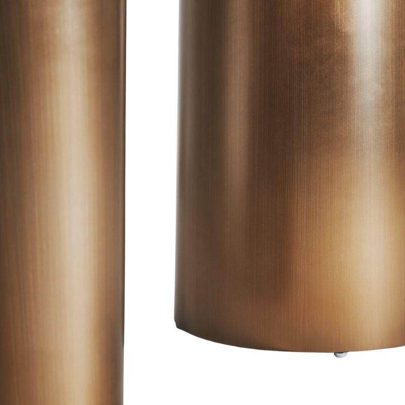 Stół Milano 240x105 cm miedź i marmur