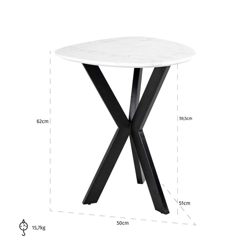 Stolik marmurowy Trocadero 50 cm - obrazek 3