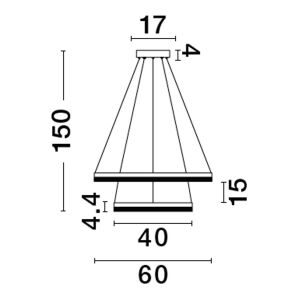 Lampa wisząca CAREMO