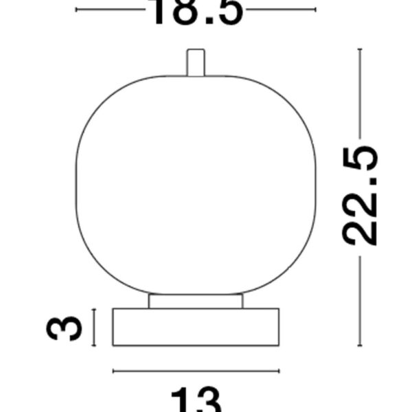 Lampa stołowa RABILO 22 cm