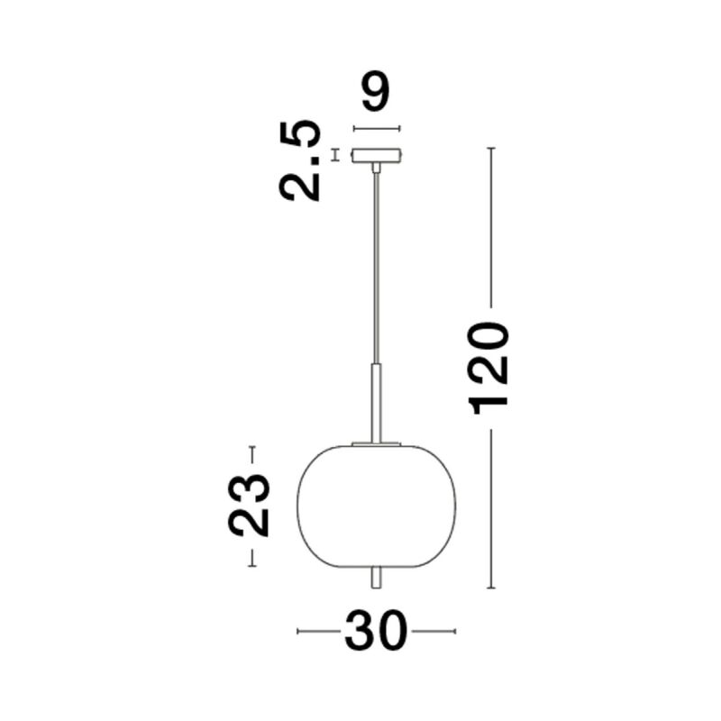 Lampa wisząca RABILO 23 x 30 cm - obrazek 2