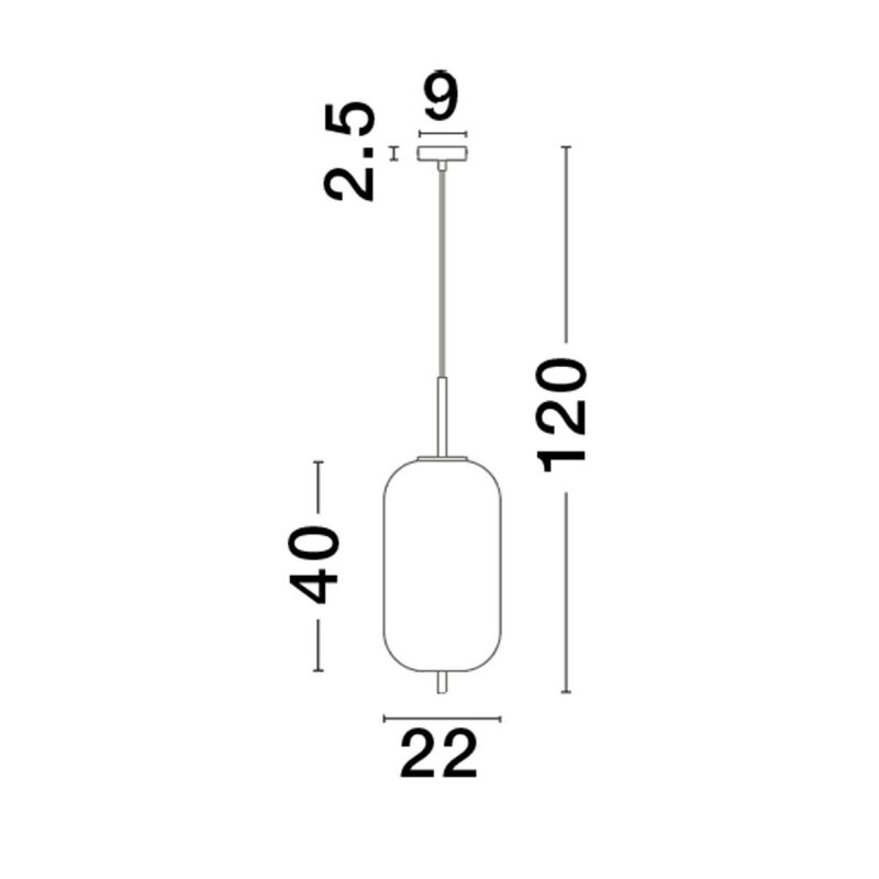 Lampa wisząca RABILO 40 x 22 cm - obrazek 2