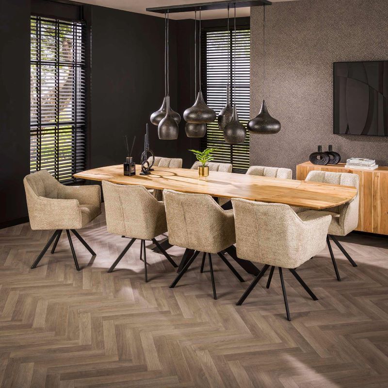 Stół owalny rozkładany Arhus 175/275 cm