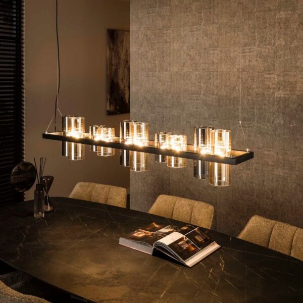 Lampa wisząca 8L Cylinder mixed glass