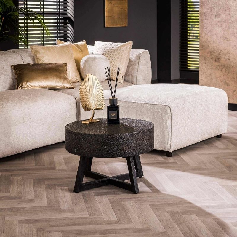 Stolik kawowy Ø60 Low Bulky ferro metallic