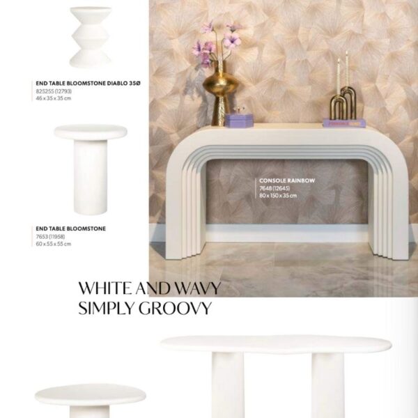 Stolik kawowy Bloomstone Diablo 35Ø biały