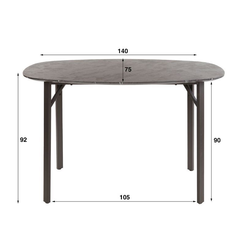 Stół barowy Deens 140 cm owalny