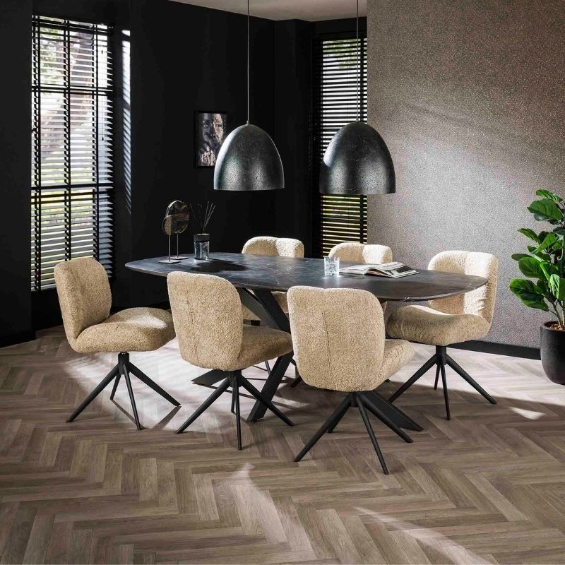 Stół do jadalni Deens owalny 215 cm