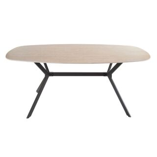 Stół owalny Ceramiczny trawertyn 180 cm