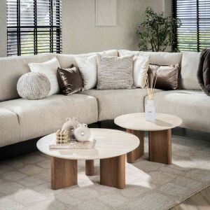 Stolik kawowy 2 szt Romano 76 i 58 cm