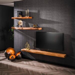 Wisząca półka Tree 200 cm drewno akacji