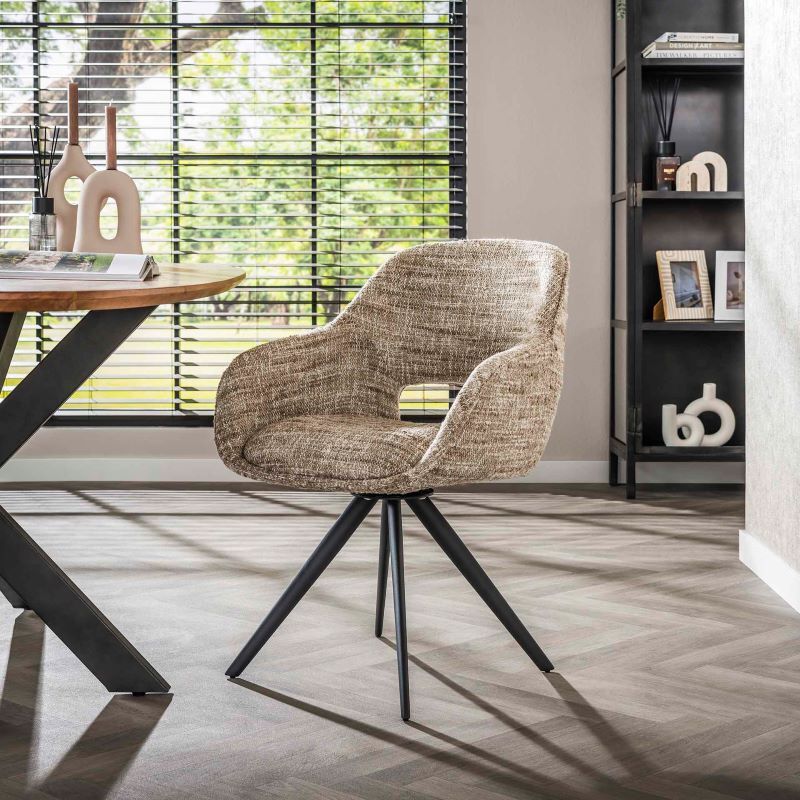 Krzesło obrotowe Amida piaskowe