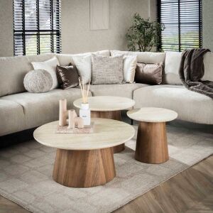 Stoliki kawowe 3 szt Romano 80-60-45 cm