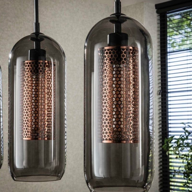 Lampa wisząca Charnelle 4L Arctic Black