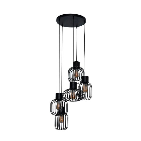 Lampa wisząca 5L Mix metal