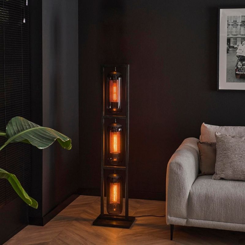 Lampa podłogowa Charnelle 3L Arctic Black