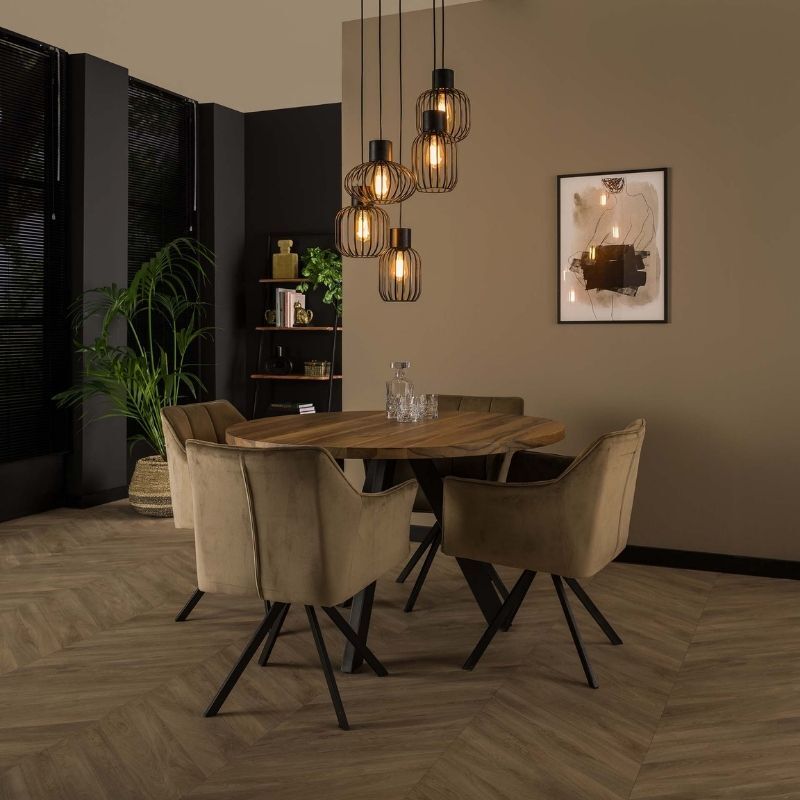 Lampa wisząca 5L Mix metal