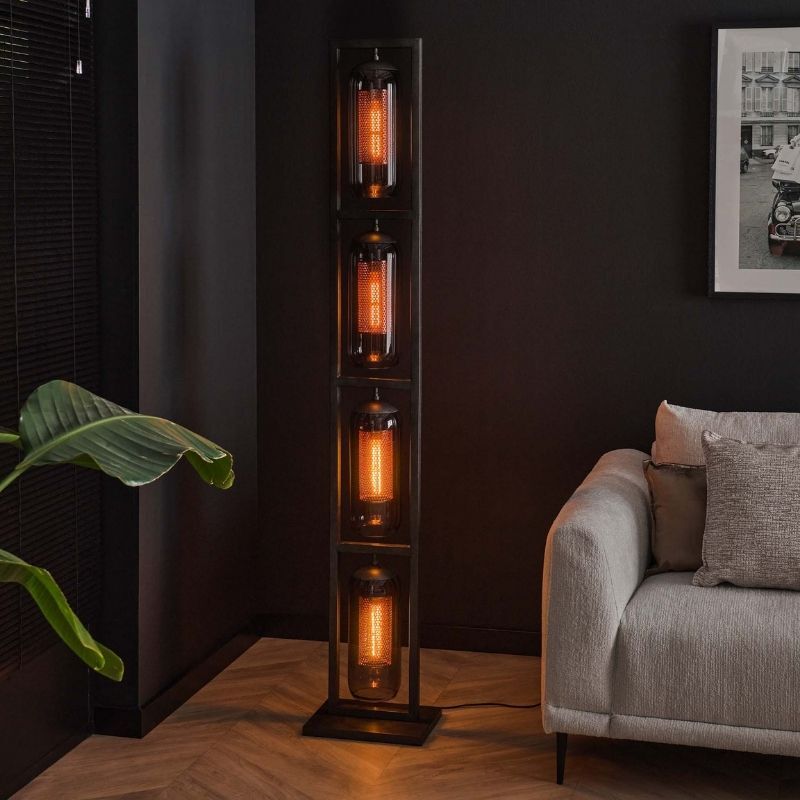 Lampa podłogowa Charnelle 4L Arctic Black